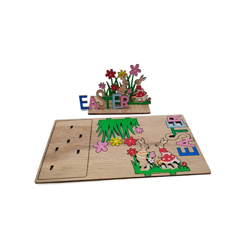Wooden Easter Home Decoration Ornaments