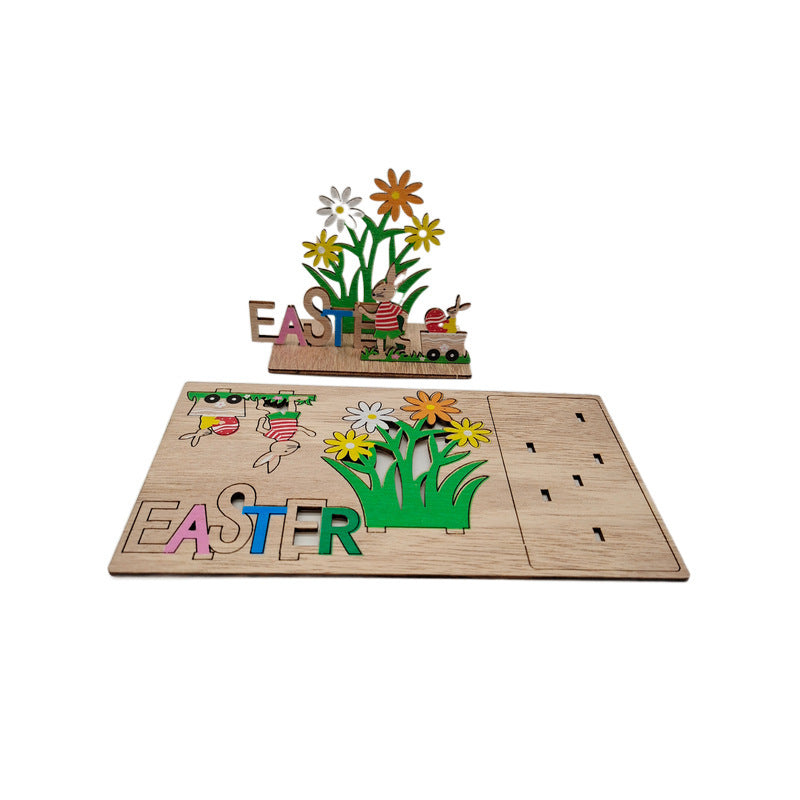 Wooden Easter Home Decoration Ornaments