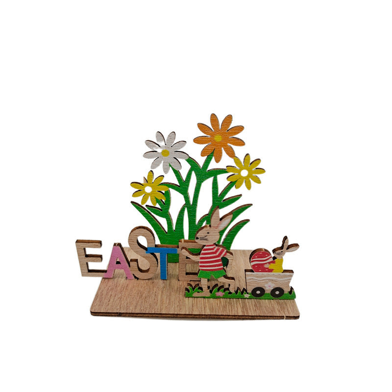 Wooden Easter Home Decoration Ornaments