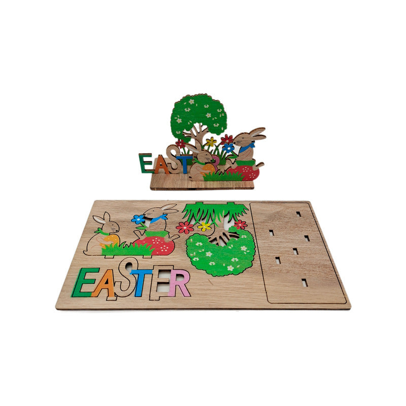 Wooden Easter Home Decoration Ornaments