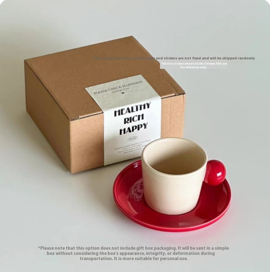 Irregular Cute Cherry Art Mug Gift Ceramic Cup