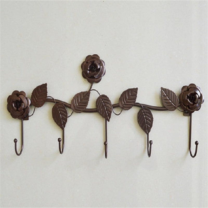 Iron Strong Creative Rose Nail Wall Hook Clothing Store Storage Metal Clothes Hook