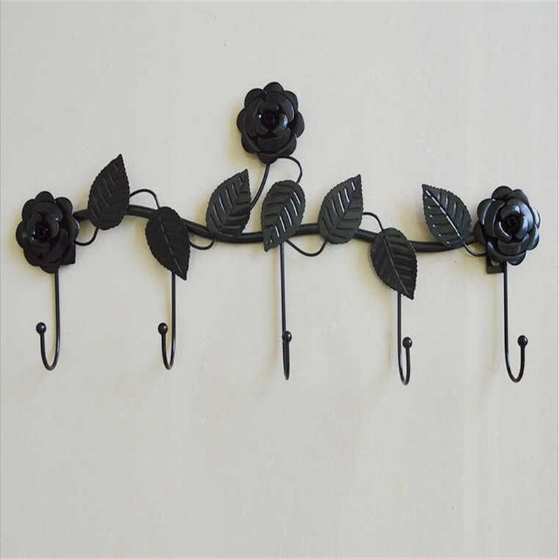 Iron Strong Creative Rose Nail Wall Hook Clothing Store Storage Metal Clothes Hook